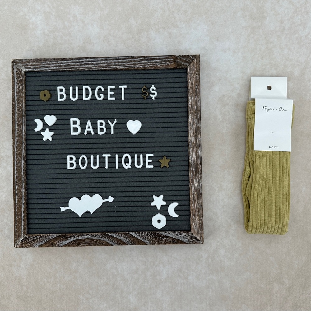 New Rylee + Cru Baby Tights || Citron